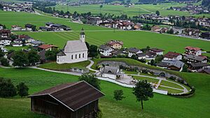 Center of the village seen from the northeast