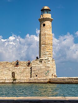 Kreta (GR), Rethymno, Alter Hafen, Leuchtturm -- 2023 -- 8337