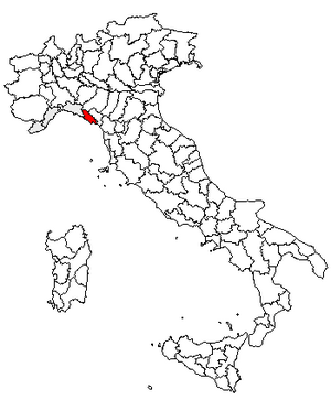 Location of Province of La Spezia