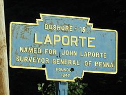 Official logo of Laporte, Pennsylvania