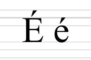 Latin letter E with acute