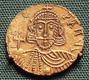 Leo III base gold solidus minted in Rome