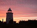 Lighthouse sunset - geograph.org.uk - 84855