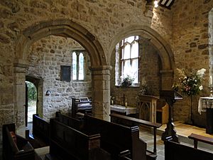Llanidan old church interior