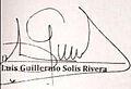 Luis Guillermo Solís Rivera firma
