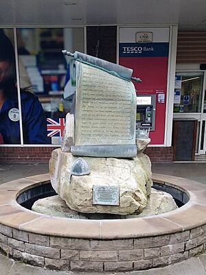 Magna Carta Fountain (1994) Neil Lawson Baker, High Street, Egham, Surrey