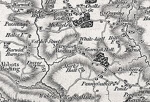 Margaret Roding, Essex, Ordnance Survey map 1805