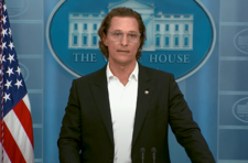 Matthew McConaughey speaking at the White House June 2022