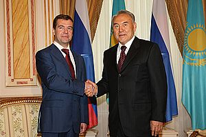 Medvedev and Nazarbayev