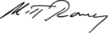 Mitt Romney Signature