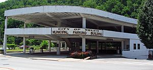 Municipal parking in Welch, West Virginia