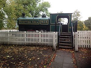 NCB Locomotive at Polkemmet Country Park 2nd view