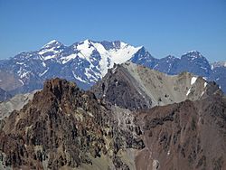Nevado El Plomo, Cerro Juncal to the South