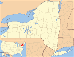 Location of Margaretville within New York