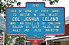 New York State historic marker – Col Joshua Leland.JPG