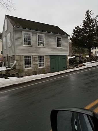 Olney Cook Artisan Shop a historic industrial building at 54 Hartford Avenue East in Mendon, Massachusetts MA built before 1839.jpg
