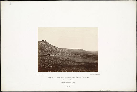 Alexander Gardner's 1867 photograph of the same bluffs over the future Yocemento townsite