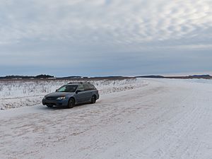 Peace-Athabasca Delta road