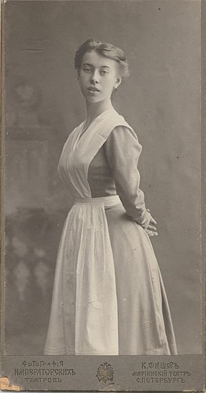 Photograph of Bronislava Nijinska, graduation picture, 1908