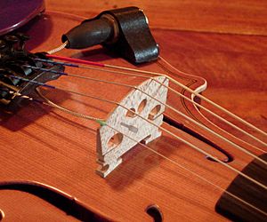 Piezo violin bridge