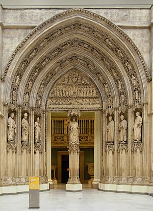 Portal of the North Transept of the Cathedral of Saint-Andre at Bourdaux at CMArt