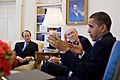 President Obama meets with Fiscal Commission co-chairs Erskine Bowles and Alan Simpson