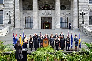 Proclamation of accession ceremony for King Charles III, Wellington, New Zealand