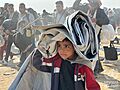 Return of displaced people via Al-Rasheed Street after ceasefire, January 2025, Gaza Strip
