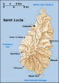 Saint Lucia geography map en