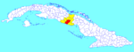 Sancti Spíritus (Cuban municipal map)