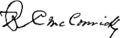 Signature of Richard Cunningham McCormick (1832–1901)