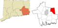 Southeastern Connecticut incorporated and unincorporated areas Griswold highlighted
