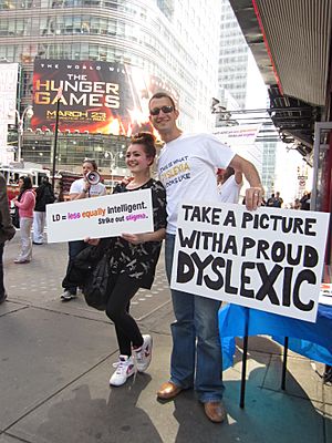 Take a picture with a proud dyslexic