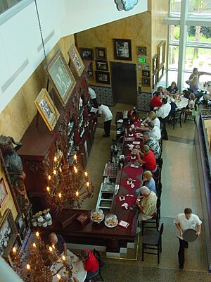 Tampa Bay History Center - Columbia Cafe as seen from above