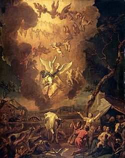 The Annunciation to the Shepherds 1663 Abraham Hondius
