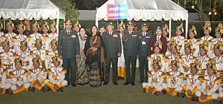 The Chief of Army Staff, General Bipin Rawat and Mrs. Madhulika Rawat with the Cadets from North-East Region, at the NCC Reception, in New Delhi on January 16, 2018