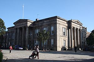 Town Hall, Macclesfield. 1823-4. Recently refurbished.