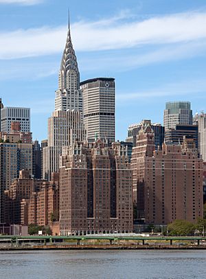 Tudor City and the Chrysler Building from the East River
