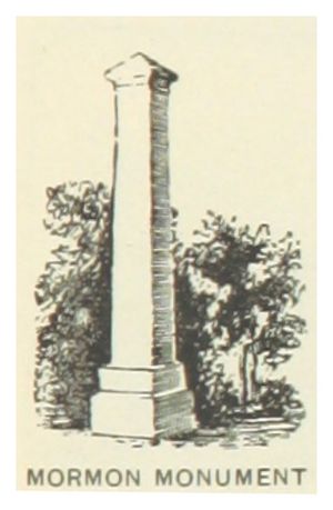 US-IA(1891) p259 MORMON MONUMENT AT MOUNT PISGAH