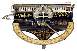 Victor typewriter, 1889 (Martin Howard Collection)