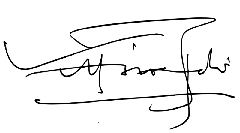 Vittorio Sgarbi firma