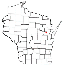 Location of Green Valley, Shawano County, Wisconsin