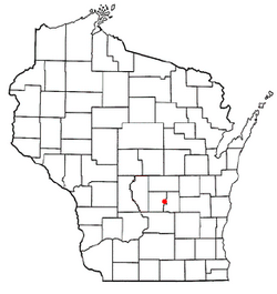 Location of Mecan, Wisconsin