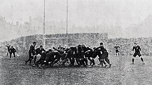 Wales versus New Zealand scrum 1905 - cropped