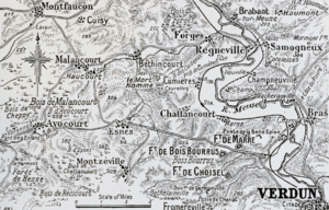 West bank of the Meuse, Verdun, 1916