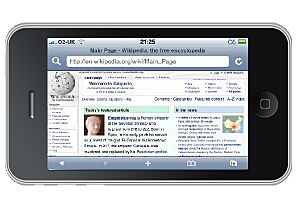 Wikipedia on iPhone