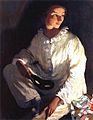 Zinaida Serebryakova - self-portrait as Piero (1911)