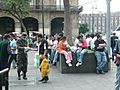 2009 Mexican military giving out swine flu masks