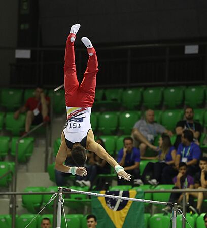 2019-06-27 1st FIG Artistic Gymnastics JWCH Men's All-around competition Subdivision 4 Horizontal bar (Martin Rulsch) 234