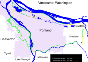 40 mile loop map